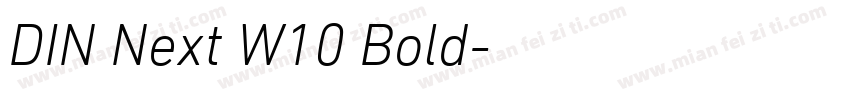 DIN Next W10 Bold字体转换